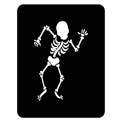 Nástěnná světelná dekorace Skeleton, 67 x 82 cm