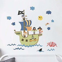 Nástěnné dětské samolepky Ambiance Pirate Ship