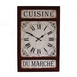 Nástěnné hodiny Antic Line Cuisine Du Marche