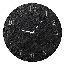 Nástěnné hodiny Styler Glassclock Carbon, ⌀ 30 cm
