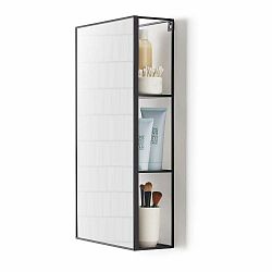 Nástěnné zrcadlo s poličkou  30x62 cm Cubiko – Umbra