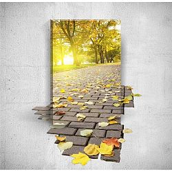Nástěnný 3D obraz Mosticx Autumn Road, 40 x 60 cm