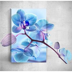 Nástěnný 3D obraz Mosticx Blue Flower, 40 x 60 cm
