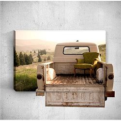 Nástěnný 3D obraz Mosticx Chair On Car, 40 x 60 cm