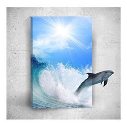 Nástěnný 3D obraz Mosticx Dolphin, 40 x 60 cm