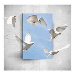 Nástěnný 3D obraz Mosticx Doves, 40 x 60 cm