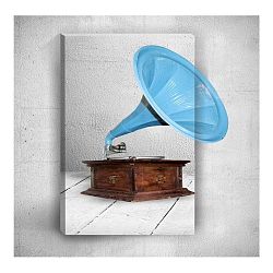 Nástěnný 3D obraz Mosticx Gramophone, 40 x 60 cm