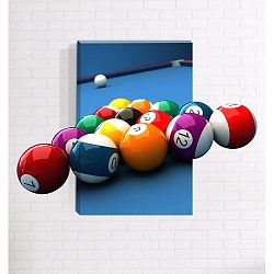 Nástěnný 3D obraz Mosticx Kulečník, 40 x 60 cm