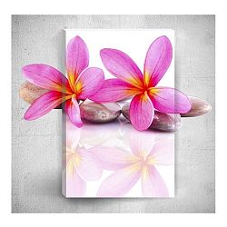 Nástěnný 3D obraz Mosticx Pink Flowers, 40 x 60 cm