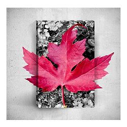 Nástěnný 3D obraz Mosticx Pink Leaf, 40 x 60 cm