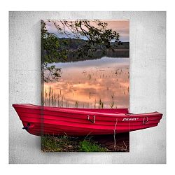 Nástěnný 3D obraz Mosticx Red Boat, 40 x 60 cm