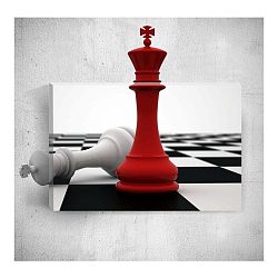 Nástěnný 3D obraz Mosticx Red Check, 40 x 60 cm