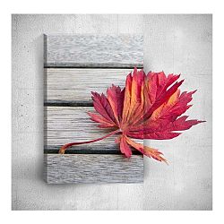 Nástěnný 3D obraz Mosticx Red Leaf, 40 x 60 cm