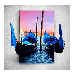 Nástěnný 3D obraz Mosticx Venice Boats, 40 x 60 cm
