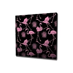 Nástěnný obraz na plátně Flamingos, 45 x 45 cm