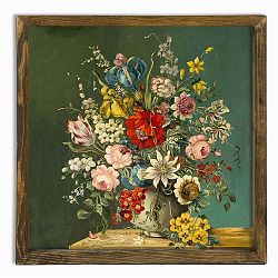 Nástěnný obraz Vintage Flowers, 50 x 50 cm