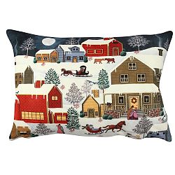 Oboustranný polštář Snowy Dream, 33 x 48 cm