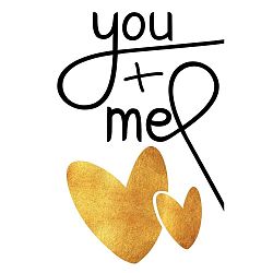 Obraz Canvas Framework You and Me, 70 x 45 cm