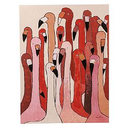 Obraz Kare Design Flamingo Meeting, 120 x 90 cm