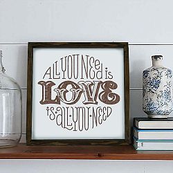 Obraz Kilmo All You Need Is Love, 34 x 34 cm