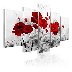 Obraz na plátně Bimago Red Miracle 100 x 50 cm