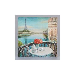 Obraz na plátně Paris Coffee, 38x38 cm