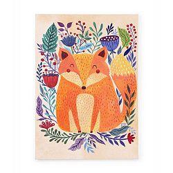 Obraz na plátně Tanuki Beautiful Fox, 70 x 50 cm