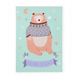 Obraz na plátně Tanuki Good Night, 70 x 50 cm