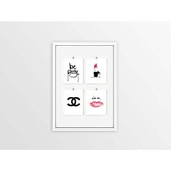 Obraz Piacenza Art 4x Chanel, 30 x 20 cm