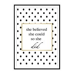 Obraz Piacenza Art She Believe, 30 x 20 cm