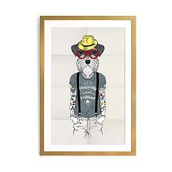 Obraz Really Nice Things Hipster Dog, 40 x 60 cm