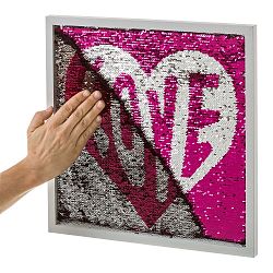 Obraz s flitry Unimasa Love, 40 x 40 cm