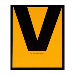 Obraz sømcasa Yellow V, 25 x 30 cm