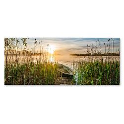 Obraz Styler Boat In The Grass, 125 x 50 cm