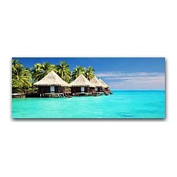 Obraz Styler Canvas Domki, 60 x 150 cm