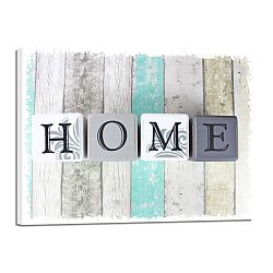 Obraz Styler Canvas Shabby Green Home, 32 x 42 cm