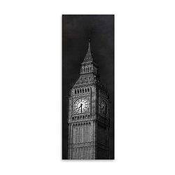 Obraz Styler Canvas Silver Big Ben, 45 x 140 cm