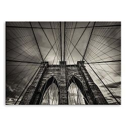 Obraz Styler Canvas Silver Brooklyn, 85 x 113 cm