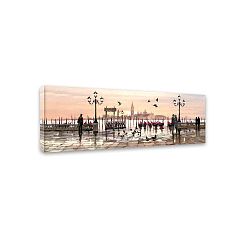 Obraz Styler Canvas Watercolor Venice, 45 x 140 cm