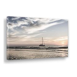 Obraz Styler Canvas Yacht By The Sea, 75 x 100 cm