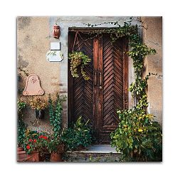 Obraz Styler Glas Destination Wooden, 30 x 30 cm