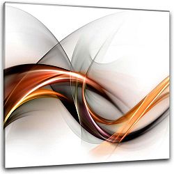 Obraz Styler Glasspik Abstract White, 30 x 30 cm