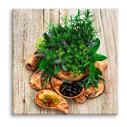 Obraz Styler Glasspik Kitchen Fennel, 30 x 30 cm