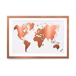 Obraz Surdic Mapamundi Copper, 40 x 60 cm
