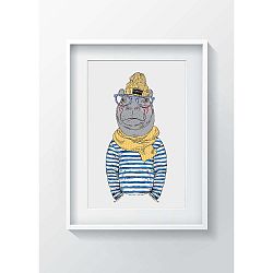 Obraz Tablo Center Hippo, 24 x 29 cm