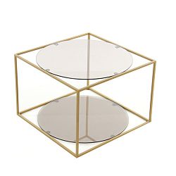 Odkládací stolek 360 Living Curtis Grau Gold
