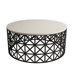 Odkládací stolek Selin Cream, ⌀ 90 cm