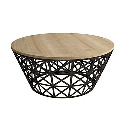 Odkládací stolek Stil Oak, ⌀ 90 cm