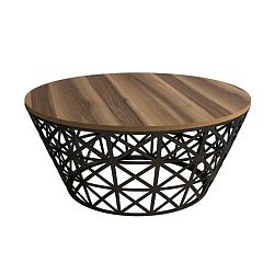 Odkládací stolek Stil Walnut, ⌀ 90 cm