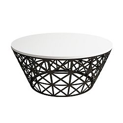 Odkládací stolek Stil White, ⌀ 90 cm